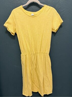 Old Navy Yellow Striped Tee Dress